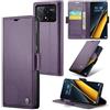 Rerzoiro Cover per Xiaomi Poco X6 Pro 5G Custodia Portafoglio [Blocco RFID] Premium Pelle PU Wallet Case Flip Libro con Porta Carte Slot Supporto Flip Case per Xiaomi Poco X6 Pro 5G, Viola