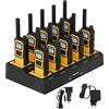 Retevis RB648 Plus Walkie Talkie a Lungo Raggio, IP67 Impermeabile Radio Bidirezionale con Caricatore a 10 Vie, 2000mAh, Qualità Audio Chiara, Ricetrasmittenti Professionali per Edilizia (10 Pz)