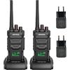 Retevis RT648H Walkie Talkie senza Licenza, IP67 Wolky Toki 3 Protezioni, Display Integrato, Ricarica USB, 1500 mAh, Radio Bidirezionale a Lungo Raggio per Logistica, Magazzini (Confezione da 2)
