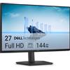 Dell 27 Monitor - SE2726HS, Full HD (1920x1080), 144Hz, IPS, 1ms MPRT, AMD FreeSync, Regolabile in Altezza, VESA (100x100mm), 2 HDMI, 3 Anni di Garanzia, Nero