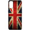Mixroom - Cover Custodia Back Case in TPU Silicone Morbida per Motorola Moto G14 Inglese Inghilterra M700