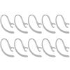 Futheda 10 clip per auricolari Bluetooth con clip per ricevitore a 360 gradi, con morsetto di ricambio per auricolari (trasparente)