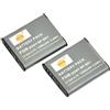 QIAO JIN LIN DSTE 2-Pacco Ricambio Batteria Compatibile per Sony NP-BK1 Bloggie MHS-CM5 MHS-PM5 DSC-S750 DSC-S780 DSC-S850 DSC-S950 DSC-S980 DSC-W180 DSC-W190 DSC-W370 Webbie MHS-PM1