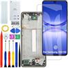 HLYGZX Display Schermo per Samsung A33 5G A336B A336E A3360 OLED Nero con Cornice