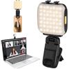 AXFEE Luce Selfie per Telefono, Luce Videocamera, 2500K-6000K Dimmerabile | 3 Modi, Mini lu-ce per Selfie Ricaricabile, con Batteria da 200mAh, per IPhone, Fotocamera, iPad, Laptop