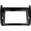 HGMGFYCX Mascherina Autoradio Per Polo 2009+ Pannello Cruscotto Autoradio Da 9 Pollici Mascherina Di Montaggio Stereo Automatico Supporto Console Centrale(Matte black)