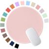 Hsurbtra Tappetino per Mouse Rosa, Rotondo di Alta Qualità, 22 x 22 cm, Bordo Cucito, Antiscivolo, Impermeabile, Carino per Ufficio, Casa, Gioco