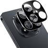 Holilo per Xiaomi Redmi Note 15 Pro 5G/15 Pro Plus/Pro+ 5G Protezione Fotocamera Posterior Pellicola, 2 Pezzi Durezza 9H HD Anti-graffio Anti-Impronta Camera Vetro Temperato Pellicola Protettiva -Nero