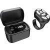 Cuifati Telecomando Bluetooth TikTok Girapagina, Anello Clicker a Scorrimento per la Nuova Fotocamera Registrazione Video Pulsante Selfie Otturatore, Telecomando con Dito per IPhone per