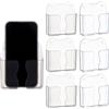 NBEADS 6 supporto per Telefono Da Parete In 2 colori, Supporto per Cellulare In PET con Foro di Ricarica Supporto Adesivo per Cellulare Organizer Da Comodino per Casa e Ufficio, 10.4cm