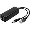 Bgfaquri PoE Splitter 48 V a 12 V 1.2 A Adattatore Splitter PoE Attivo RJ45 10/100 Mbps IEEE802.3 af/at Convertitore a DC 5.5 x 2.1 mm per Telecamera IP Punto di Accesso Router Dispositivi Smart Home
