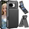 Fofvccv Custodia Portafoglio per Google Pixel 10a con Porta Carte,Premium Pelle PU Wallet Case Flip Libro con Supporto Chiusura Magnetica Blocco RFID per Uomo Donna per Pixel 10a - ZM Black