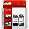 ECOINKO PG-575XL & CL-576XL - Stampa 900+ Pagine, Sostituzione di Cartucce Canon 575 576 Originali, Cartuccia 575 576 XL per Canon Pixma TS3550i TS3750i TS3751i TR4750i TR4751i TR4755i TR4756i
