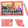 VekfulPC Tablet Bambini 10 Pollici, Android 16 Tablet per Bambini 3-12 Anni, 16GB RAM(4+12) + 64GB ROM, Controllo Genitori, GMS, 5000mAh, WiFi6, WidevineL1, con Custodia Anti-caduta e Penna, Garanzia di 4 anni