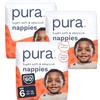 Pura Pannolini per Bambini Taglia 6, 60 pezzi, 13kg, Pelle Sensibile e Ipoallergenica, Senza Tossine*, Blowout Blocker™, Fino a 12h Protezione Perdite
