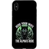 Alpha Wolf Sigma Moon Greek Alpha Wolf S Custodia per iPhone XS Max Nascondi tua moglie The Alpha is Here Wolf Maschio Werwolf Meme
