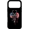 Paint Dripping Patriotic 4th of July US Custodia per iPhone 17 Pro Max Dialisi Infermiera Tecnico Tech Bandiera Americana USA Drip Amante