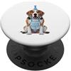 Beagle Puppy Lover PS Beagle Let's Pawty - Festa di compleanno per amanti dei cani PopSockets PopGrip Adesivo