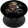 Motorbike Animals Bradipo moto/motociclista bradipo PopSockets PopGrip Adesivo