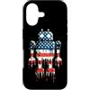 Paint Dripping Patriotic 4th of July US Custodia per iPhone 17 Robot Robotica Ingegnere Bandiera Americana USA Drip Graffiti
