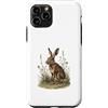Timowo Studio Custodia per iPhone 11 Pro Lepre di Bosco tra Fiori di Campo