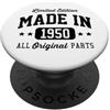 Born in Year Retro Style Parti originali Vintage Made in 1950 in edizione limitata PopSockets PopGrip Adesivo