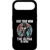 Alpha Wolf Sigma Moon Greek Alpha Wolf S Custodia per iPhone Air Nascondi la tua mamma The Alpha is Here Wolf Maschio Werwolf Meme