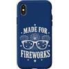 Patriotic USA America Anniversary Pride Custodia per iPhone X/XS Fatto per fuochi d'artificio festa patriottica celebrazione