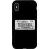 ROMYLP Roman Numerals Years License Plat Custodia per iPhone X/XS 2023 anno retrò divertente compleanno 3 anni