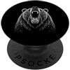 Bear Wildlife Forest Mountains Outdoor N Orso Grizzly ruggente Fauna Selvatica Natura Animale Outdoor PopSockets PopGrip Adesivo