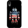 Paint Dripping Patriotic 4th of July US Custodia per iPhone XR Robot Robotica Ingegnere Bandiera Americana USA Drip Graffiti