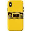 CAB DRIVER TAXI FUN COSTUME APPAREL Custodia per iPhone X/XS TAXI OFF DUTY SEGNO GIALLO TAXI CAB COSTUME