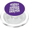 ER Nurse CPR Humor Alle infermiere piace più difficile più veloce più profondo CPR umorismo PopSockets PopGrip per MagSafe