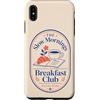 Sunday Line Studio Custodia per iPhone XS Max Slow Mornings Colazione Club Brunch Croissant al caffè