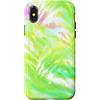 generic Custodia per iPhone X/XS Animale a righe tigre verde pastello