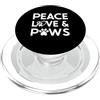 Dog Sitter Thank You Gifts Dog sitter Peace Love and Paws PopSockets PopGrip per MagSafe