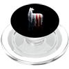 Paint Dripping Patriotic 4th of July US Lama Alpaca Bandiera Americana USA Drip Graffiti Lover PopSockets PopGrip per MagSafe