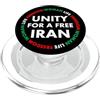 Woman Life Freedom Iran Unity For A Free Donna Vita Libertà Iran Unità per un Iran libero PopSockets PopGrip per MagSafe