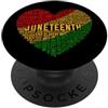 Novelty Juneteenth tees Juneteenth, cuore, parola, nuvola PopSockets PopGrip Adesivo