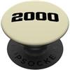 Classic Distressed Retro Birthday Year D Anno di compleanno vintage 2000 vintage Varsity retrò invecchiato PopSockets PopGrip Adesivo