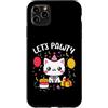 Lets Pawty Birthday Gifts For Girl and B Custodia per iPhone 11 Pro Max Let's Pawty Camicie Carino Gatto Gattino Pawty Ragazze Ragazzi Compleanno