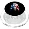 Paint Dripping Patriotic 4th of July US Gesù Cristiano Chiesa Religiosa Bandiera Americana USA Drip PopSockets PopGrip per MagSafe