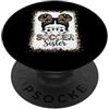 Soccer Sibling Squad Soccer Sister - Occhiali da sole con stampa leopardata PopSockets PopGrip Adesivo