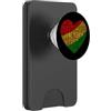Novelty Juneteenth tees Juneteenth, cuore, parola, nuvola PopSockets PopWallet per MagSafe