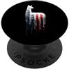 Paint Dripping Patriotic 4th of July US Lama Alpaca Bandiera Americana USA Drip Graffiti Lover PopSockets PopGrip Adesivo