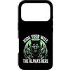 Alpha Wolf Sigma Moon Greek Alpha Wolf S Custodia per iPhone 17 Pro Nascondi tua moglie The Alpha is Here Wolf Maschio Werwolf Meme