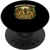 Raccoglitore di caccia ai funghi micolog Mushroom Hunting is my Cardio regalo cacciatore di funghi PopSockets PopGrip Adesivo