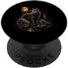 Wolf Wildlife Forest Mountains Outdoor G Wolf Pack Luna Foresta Alberi Fauna Selvatica Natura Amante Outdoor PopSockets PopGrip Adesivo