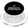 Social Battery Depletion Designs Batteria sociale introversa all'1% PopSockets PopGrip per MagSafe