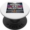 German Shepherd Puppy Lover PS Il mio cane è il mio San Valentino Pastore Tedesco Street Graffiti PopSockets PopGrip Adesivo